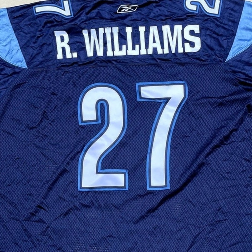 Reebok Toronto Argonauts CFL Jersey Ricky Williams 27 Blue Stitched Mens 2XL - Picture 6 of 6